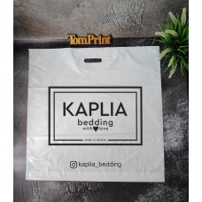 Пакет банан білий 60x60см, 60мкм, ПВТ, з укріпленою ручкою та донною складкою 3 см