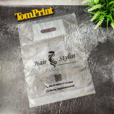 Пакет банан прозорий 30x40см, 50мкм, ПВТ, з укріпленою ручкою та донною складкою 3 см