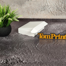 Самозбірна коробка картонна біла ДxШxВ 175x135x40 мм 