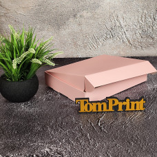 Самозбірна коробка картонна рожева ДxШxВ 175x135x40 мм 