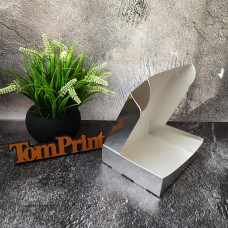 Самозбірна коробка картонна біла ДxШxВ 280x215x50 мм 