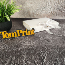 Коробка під стрічку картонна біла ДxШxВ 230x165x35 мм, 250 г/м2