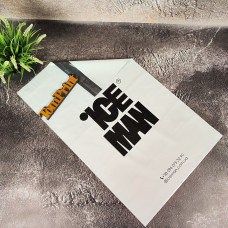 Пакет кур'єрський А2 чорний/графіт, розмір 40x60см + 4см клапан з клейкою стрічкою, 50мкм, ПВТ