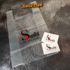 Пакет майка прозорий 40x60см, 50мкм, ПВТ, з боковим фальцем 8 см